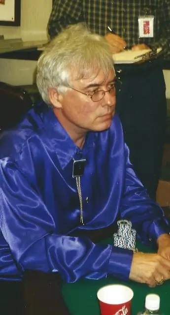 Tom McEvoy in 2001. Photo from Nolan Dalla archive.