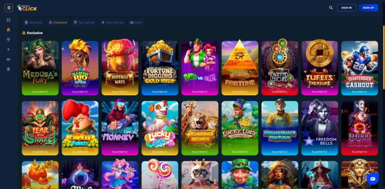 Casino.Click exclusive games