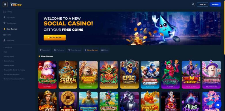 Casino.Click new games section