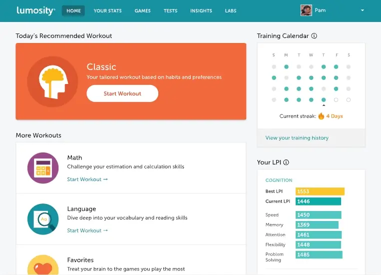 Lumosity app