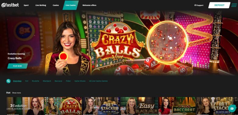 Fastbet Casino live casino