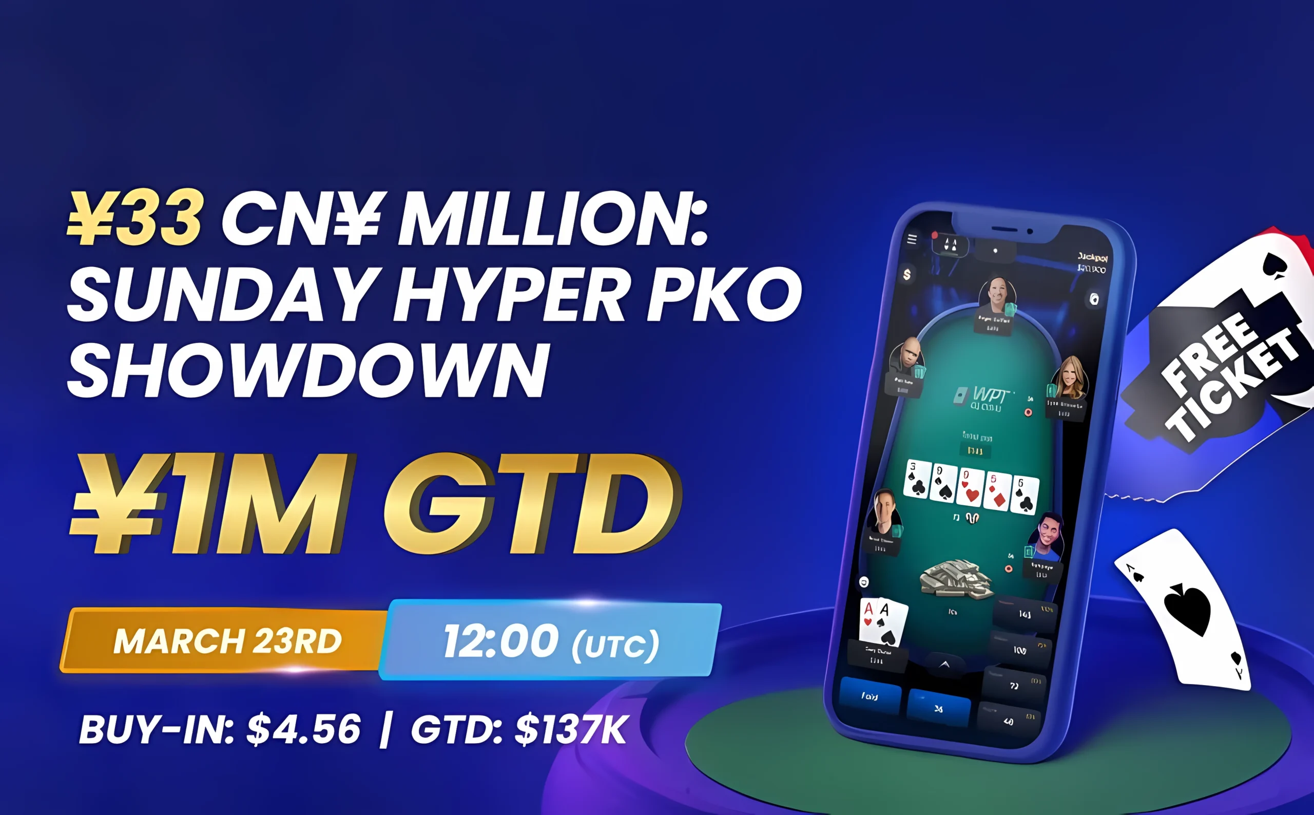 ¥33 CN¥ Million: Sunday Hyper PKO Showdown at WPT Global