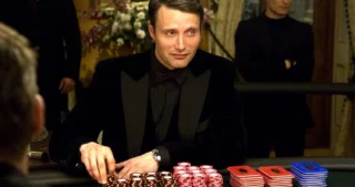 Mads Mikkelsen playing poker