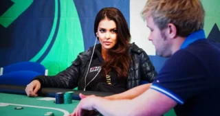 Sara Chafak playing poker