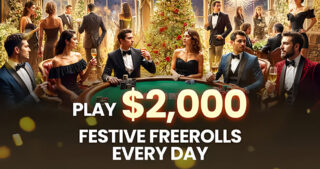 WPT Global Daily $2,000 Festive Freerolls and Christmas Cash 300% Deposit Bonus