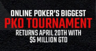 Online Poker's Biggest PKO Tournament returns. Americas Cardroom.