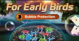 GGPoker. Take advantage of bubble protection.