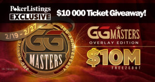 GGPoker Masters. PokerListings $10,000 Ticket Giveaway.