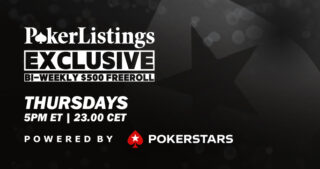 PokerListings Exclusive PokerStars Freeroll.