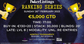 PokerListings Ranking Series.