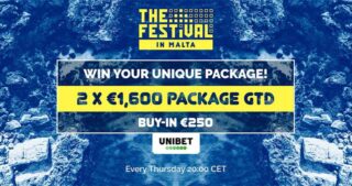 The Festival Malta qualifier at Unibet.