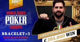 WSOPE 2024 Christopher Campisano